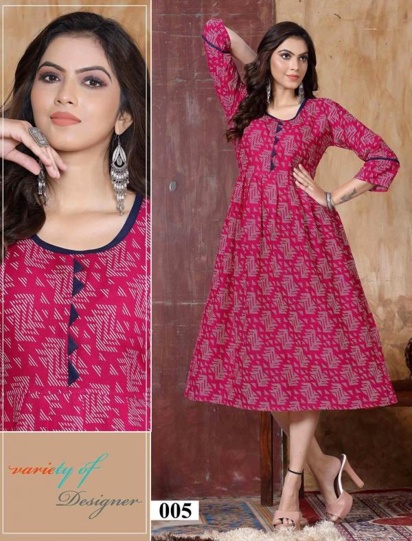 Golden Rashmika Vol 1 Rayon Designer Exclusive Kurti Collection